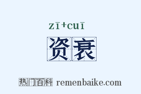 资衰是什么意思的图片